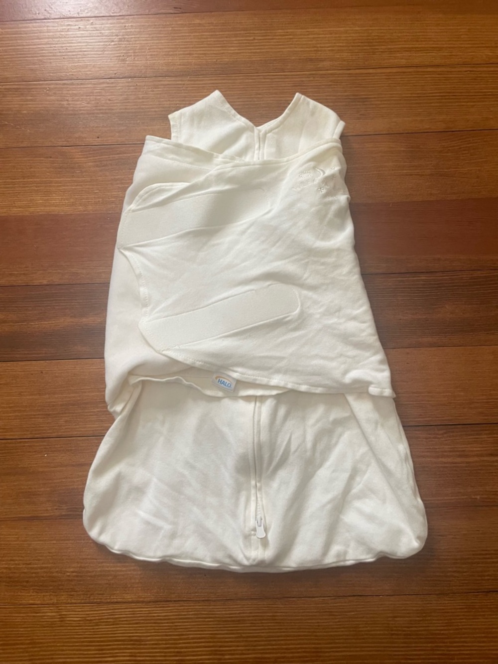 HALO SleepSack Cotton Swaddle Cream Size Newborn